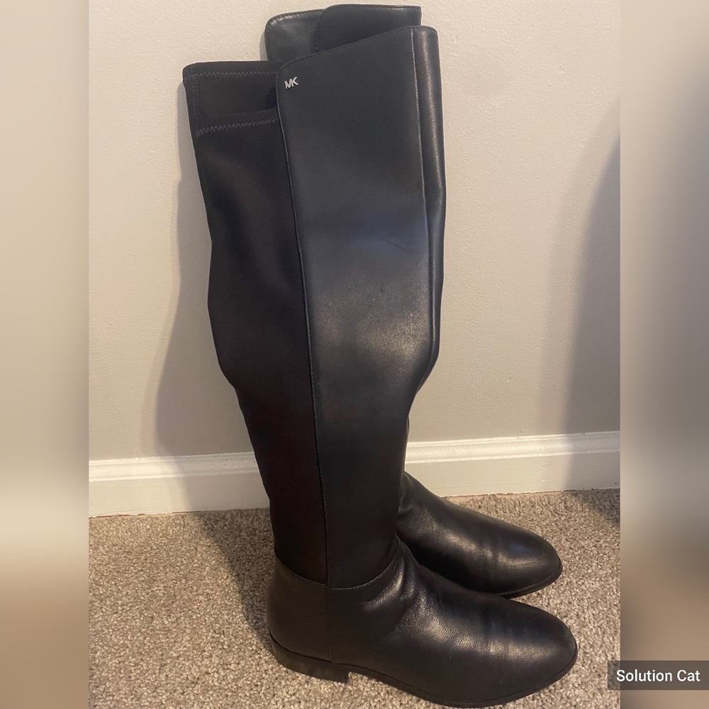 Black Michael Kors knee boots size 7
